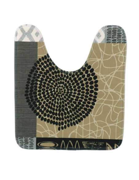 Tapis Contour Wc Microfibre Imprime 45X50 Cm - Masai