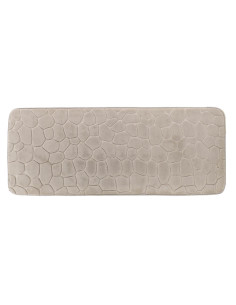 Tapis Memoire De Forme Microfibre Galet 45X120 Cm - Taupe