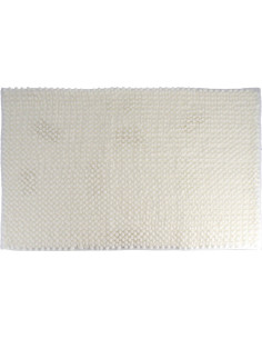 Tapis Microfibre Boules 50X80 Cm - Blanc