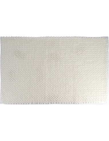 Tapis Microfibre Boules 50X80 Cm - Blanc