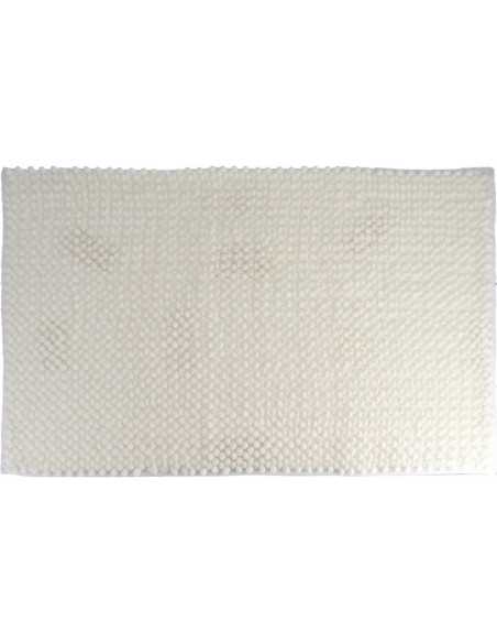 Tapis Microfibre Boules 50X80 Cm - Blanc