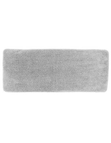 Tapis Microfibre Double Vasque 50X120 Cm Dessous Latex - Gris Clair