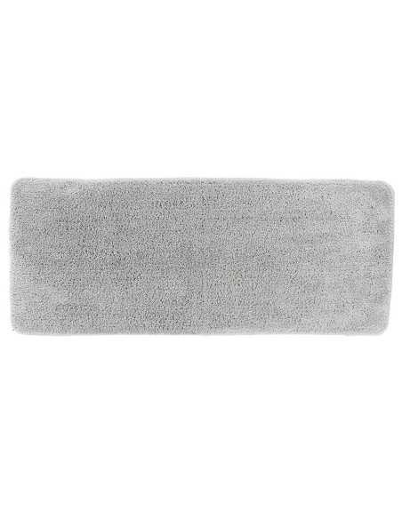 Tapis Microfibre Double Vasque 50X120 Cm Dessous Latex - Gris Clair