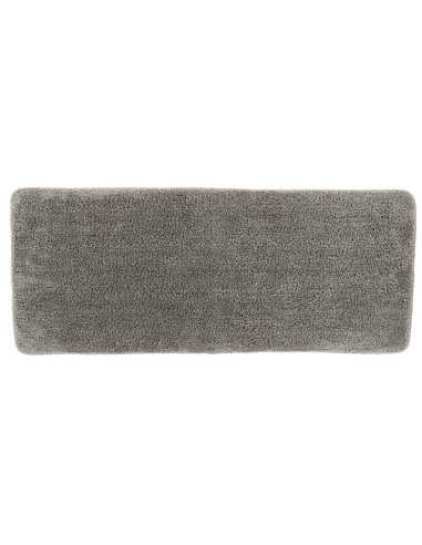 Tapis Microfibre Double Vasque 50X120 Cm Dessous Latex - Taupe