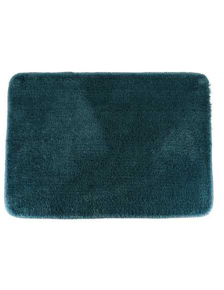 Tapis Microfibre Doux Dessous Latex 50X70 Cm - Bleu Canard