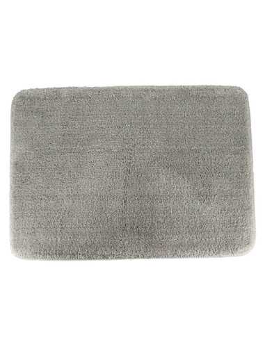 Tapis Microfibre Doux Dessous Latex 50X70 Cm - Gris Clair