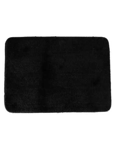 Tapis Microfibre Doux Dessous Latex 50X70 Cm - Noir