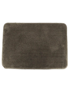 Tapis Microfibre Doux Dessous Latex 50X70 Cm - Taupe