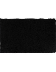 Tapis Microfibre Petite Chenille 50X80 Cm - Noir
