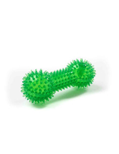 Os pouet-pouet translucide avec picots, 15x5,5 cm, vert
