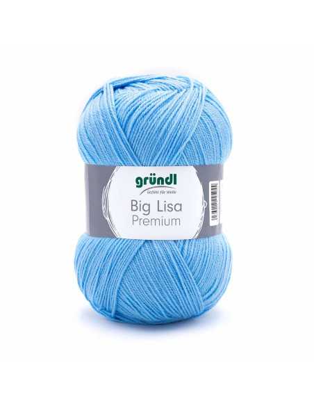 Pelote Big Lisa Prenium 250g bleu ciel