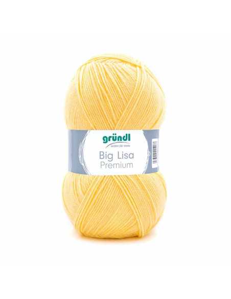 Pelote Big Lisa Prenium250g jaune