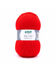 Pelote Big Lisa Prenium 250g rouge