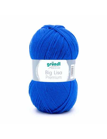 Pelote Big Lisa Prenium 250g bleu roi