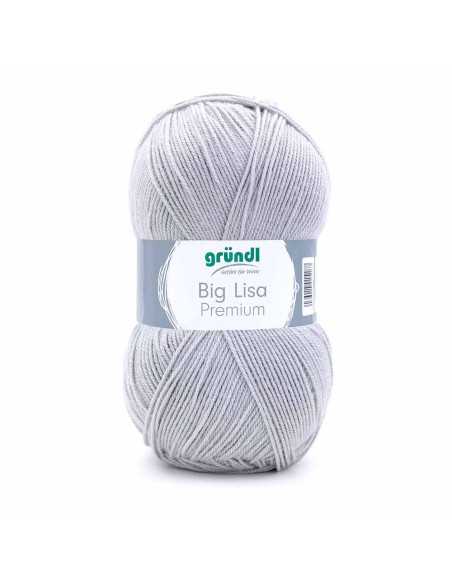 Pelote Big Lisa Prenium 250g gris clair