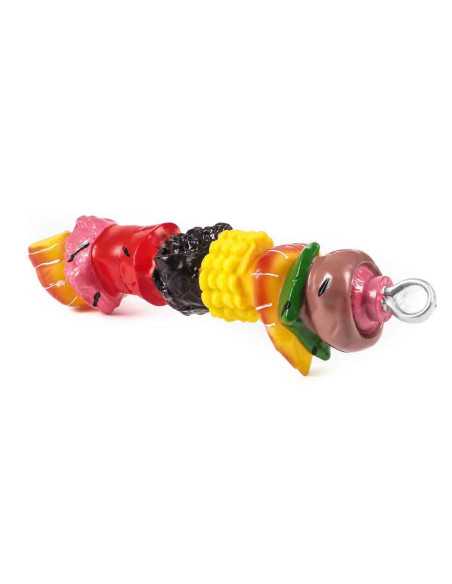 brochette caoutchouc, 26x7 cm, multicolore