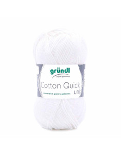 Pelote Cotton Quick Uni 50g blanc