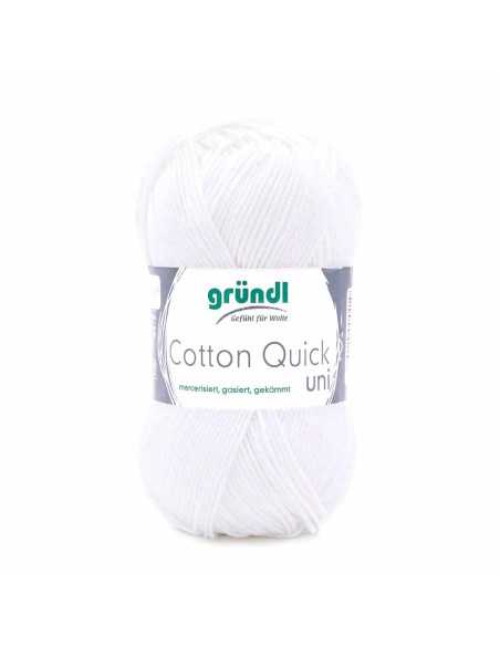 Pelote Cotton Quick Uni 50g blanc