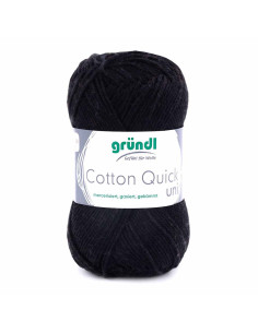 Pelote Cotton Quick Uni 50g noir