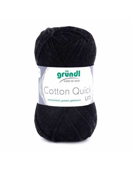 Pelote Cotton Quick Uni 50g noir