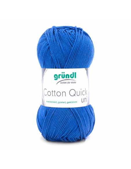 Pelote Cotton Quick Uni 50g bleu roi