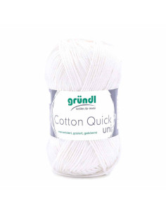 Pelote Cotton Quick Uni 50g blanc casse