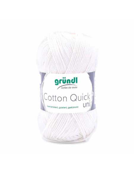 Pelote Cotton Quick Uni 50g blanc casse