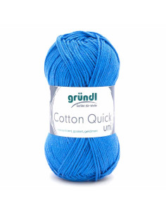 Pelote Cotton Quick Uni 50g bleu