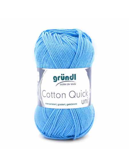 Pelote Cotton Quick Uni 50g bleu ciel