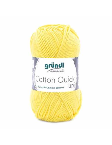 Pelote Cotton Quick Uni 50g jaune