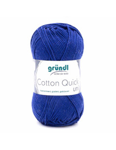 Pelote Cotton Quick Uni 50g bleu roi