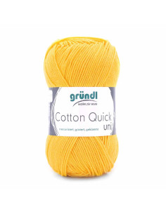 Pelote Cotton Quick Uni 50g jaune paille