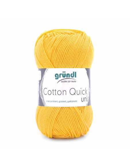 Pelote Cotton Quick Uni 50g jaune paille