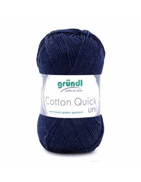 Pelote Cotton Quick Uni 50g bleu marine