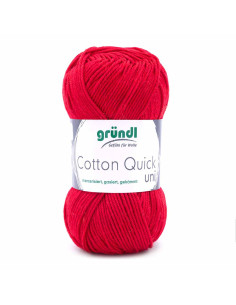 Pelote Cotton Quick Uni 50g rouge