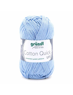 Pelote Cotton Quick Uni 50g bleu clair
