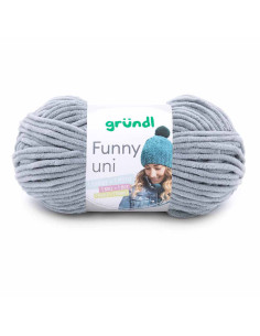 Pelote Funny uni 100g gris