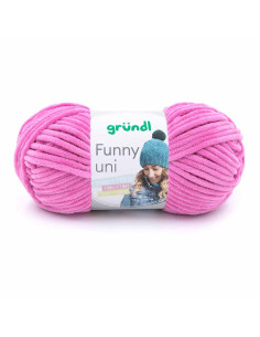 Pelote Funny uni 100g  fuschia