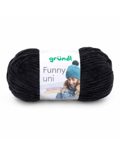 Pelote Funny uni 100g noir