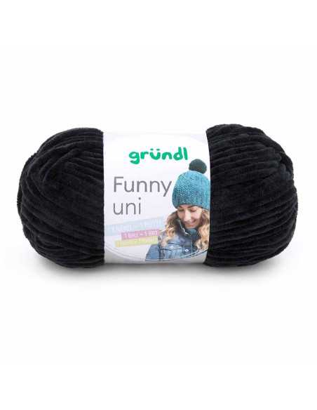 Pelote Funny uni 100g noir