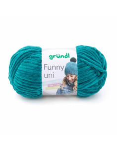 Pelote Funny uni 100g pétrole