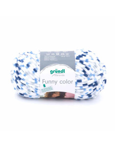 Pelote Funny color 100g   bleu color