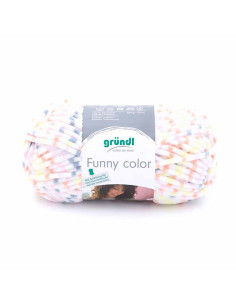 Pelote Funny color 100g  orange-gris color