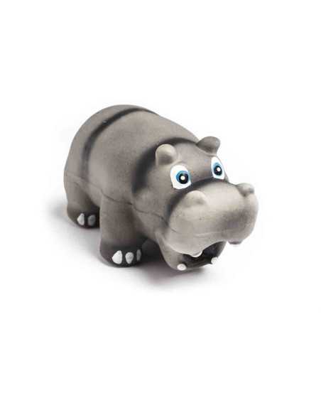 Hippopotame latex, 16x8 cm, gris