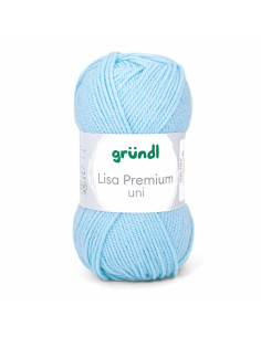 Pelote Lisa Uni 50g bleu pale
