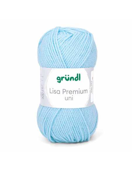 Pelote Lisa Uni 50g bleu pale