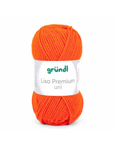 Pelote Lisa Uni 50g orange