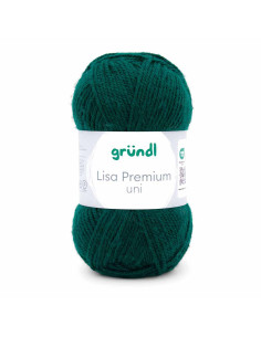 Pelote Lisa Uni 50g vert fonce