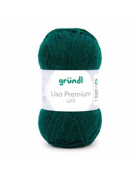 Pelote Lisa Uni 50g vert fonce