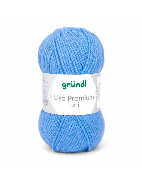 Pelote Lisa Uni 50g bleu ciel